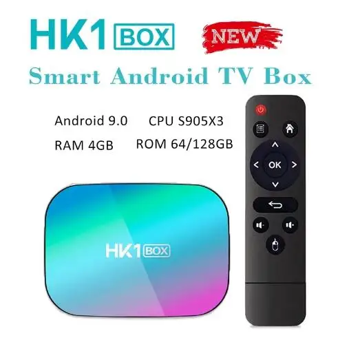 

HK1 BOX Smart TV BOX Amlogic S905X3 Android 9.0 OS 2.4G&5G Dual Wifi 4K 8K Media Player Set Top Box PK T95Z Plus MXQ PRO 5G X96Q