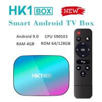 HK1 BOX Smart TV BOX Amlogic S905X3 Android 9.0 OS 2.4G&5G Dual Wifi 4K 8K Media Player Set Top Box PK T95Z Plus MXQ PRO 5G X96Q