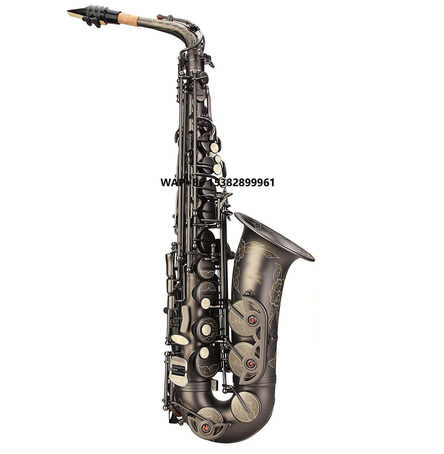 

Nickel Matte Alto Saxophone E Flat Black Saxophone