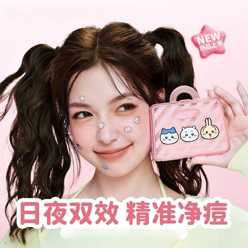 Ultra Thin Chiikawa Acne Pads Chii Usagi Hachiware Spot Patches Mild Clear Acne Invisible Hydrocolloid Pimple Cover Stickers