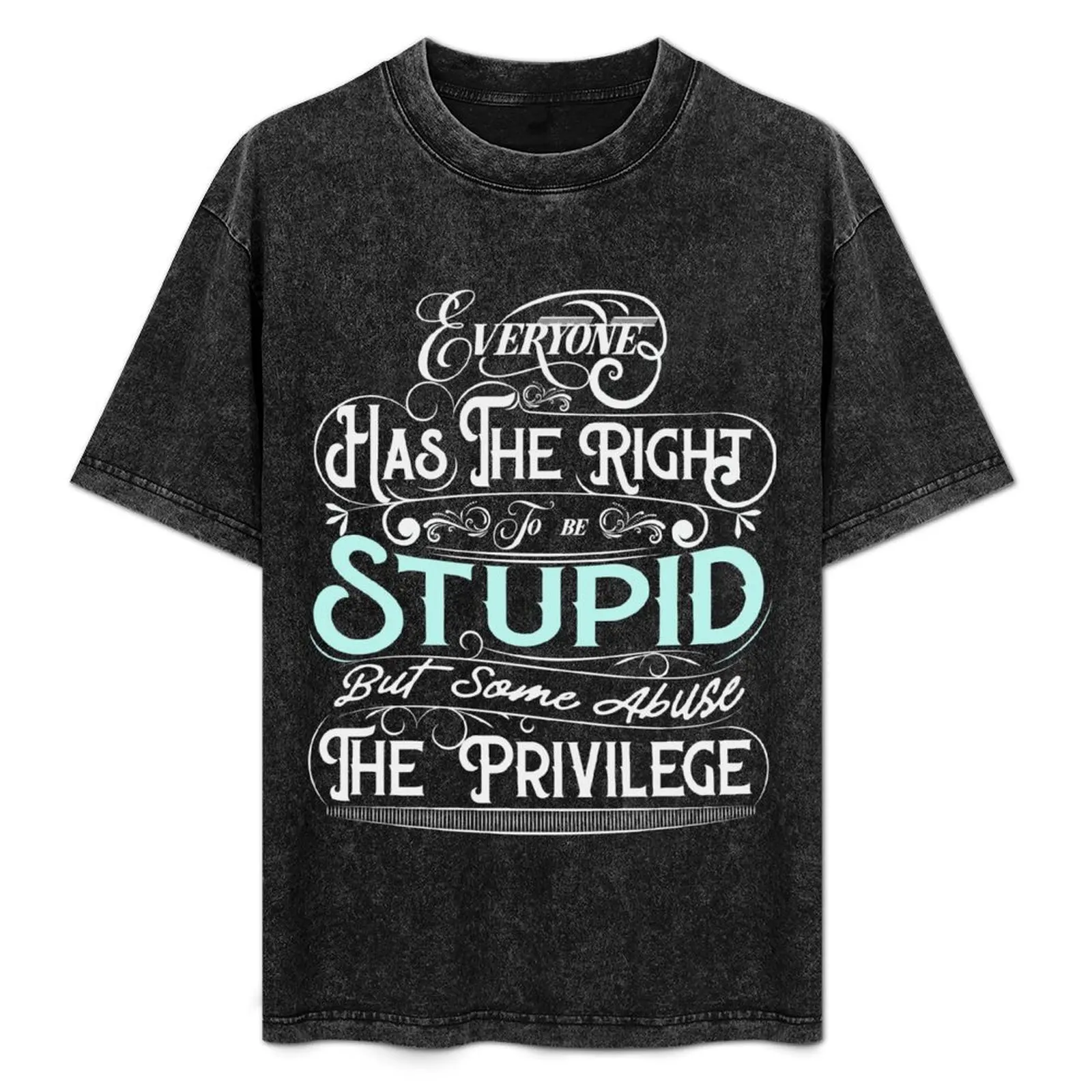 Everyone Has The Right To Be Stupid vintage T shirt T-Shirt cute clothes vintage graphic tee funny t shirts men