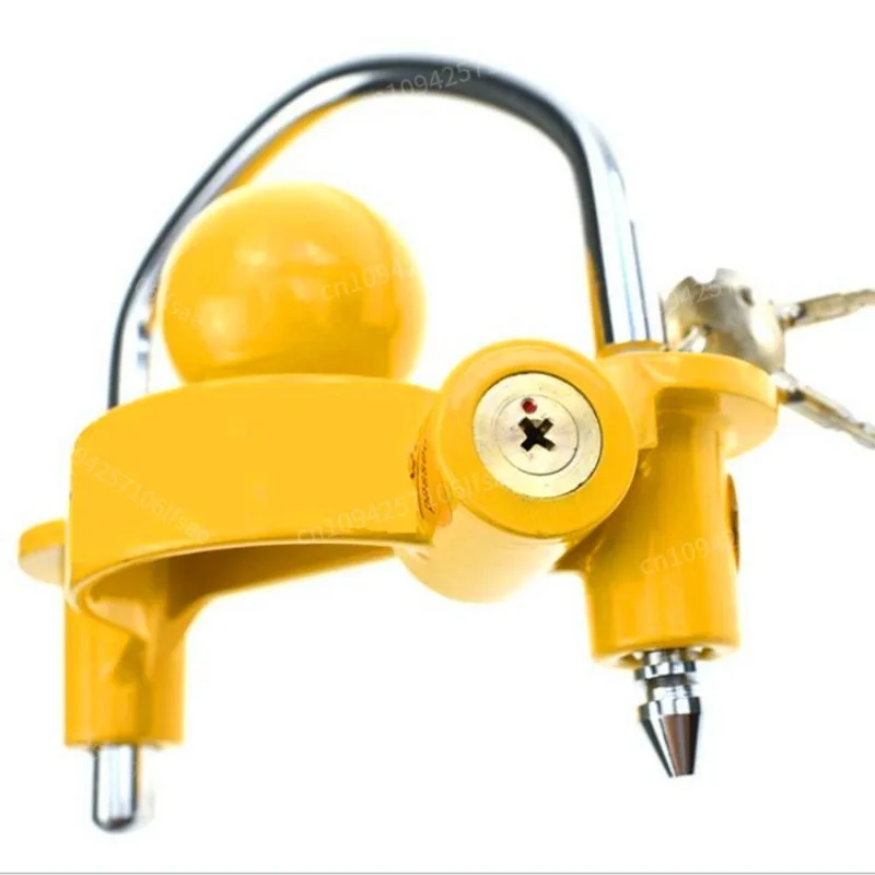 

Heavy-Duty Adjustable U-Shape Universal Anti-Theft Security Tow Ball Trailer Coupler Hitch Lock