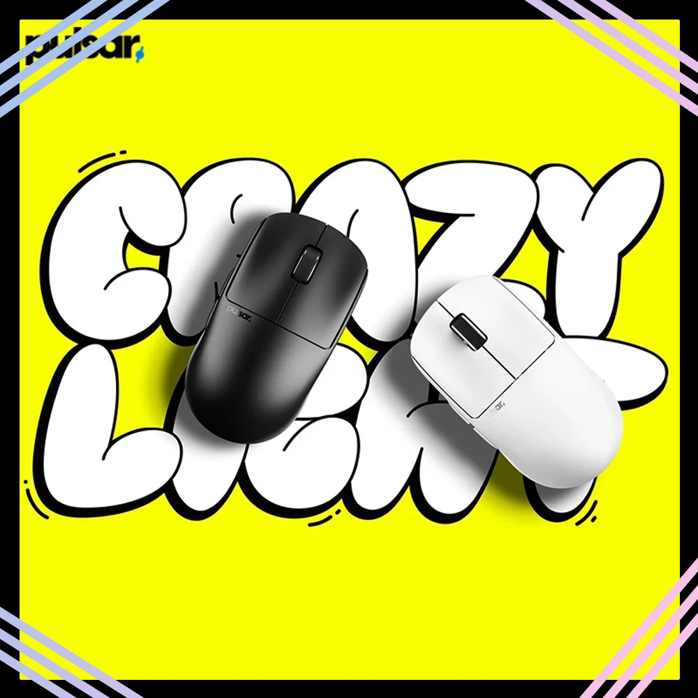 Pulsar X2 CrazyLight X2CL Mouse Dual Mode Wireless Mouse 8000Hz  Polling Rate XS-1 Sensor Gaming Mouse Lightweight PC Accessory