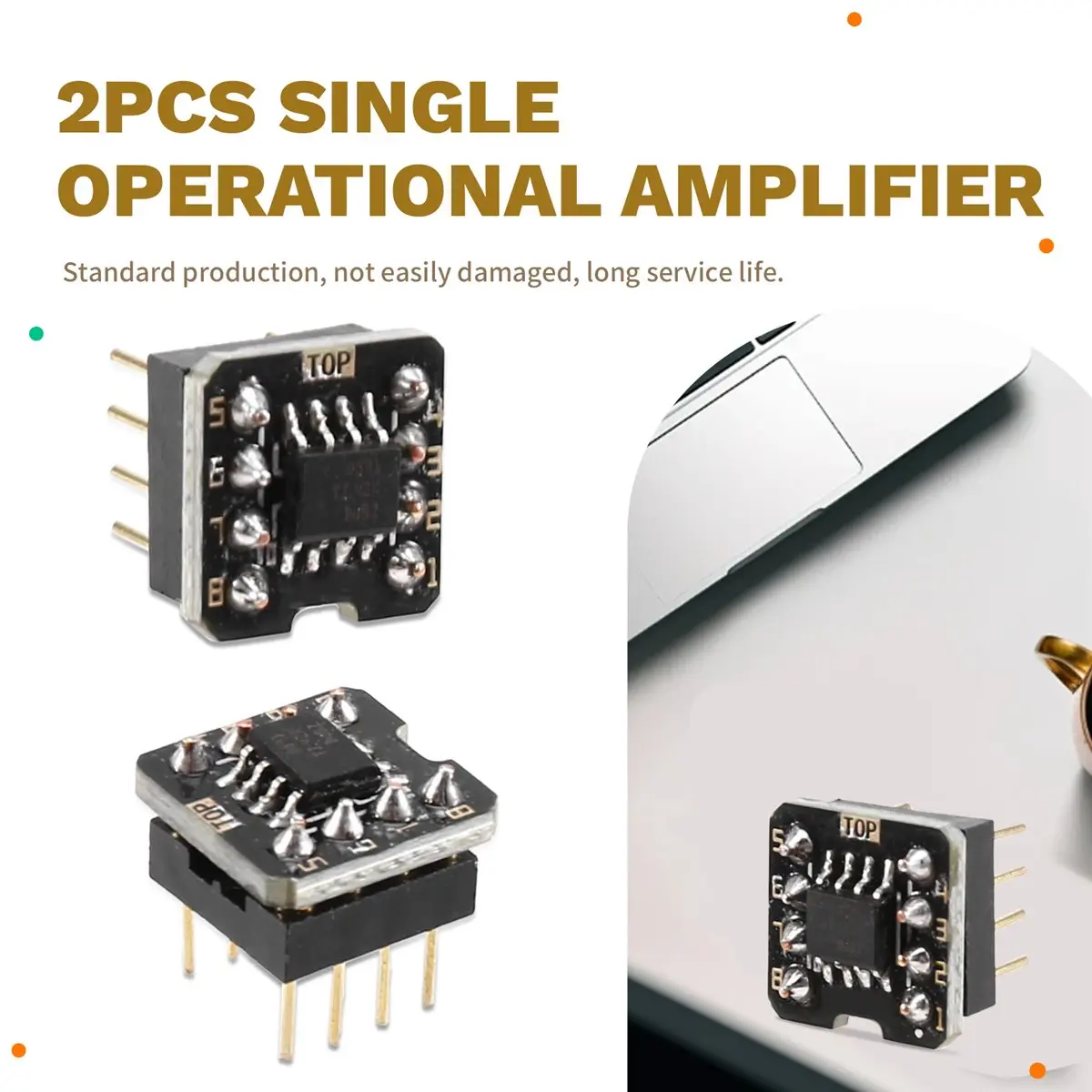DT81 2 Pcs Single Operation Amplifier OPA891/Low Distortion/Low Noise/High Speed/200mA High Current