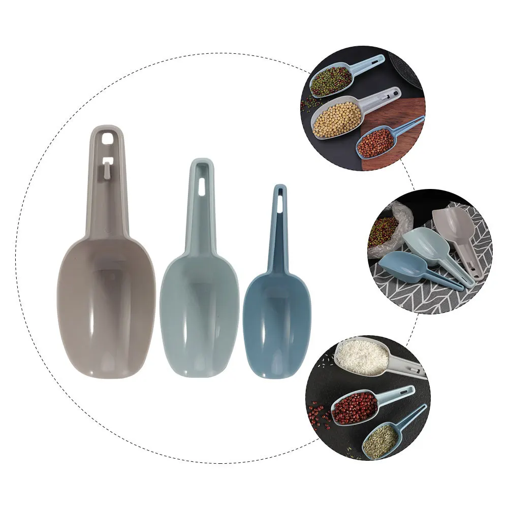 

1 set Plastic Cereal Shovels Set Different Sizes Stackable Non-Toxic For Kitchen Bar Restaurant Baking Scoop Tools Kitchen