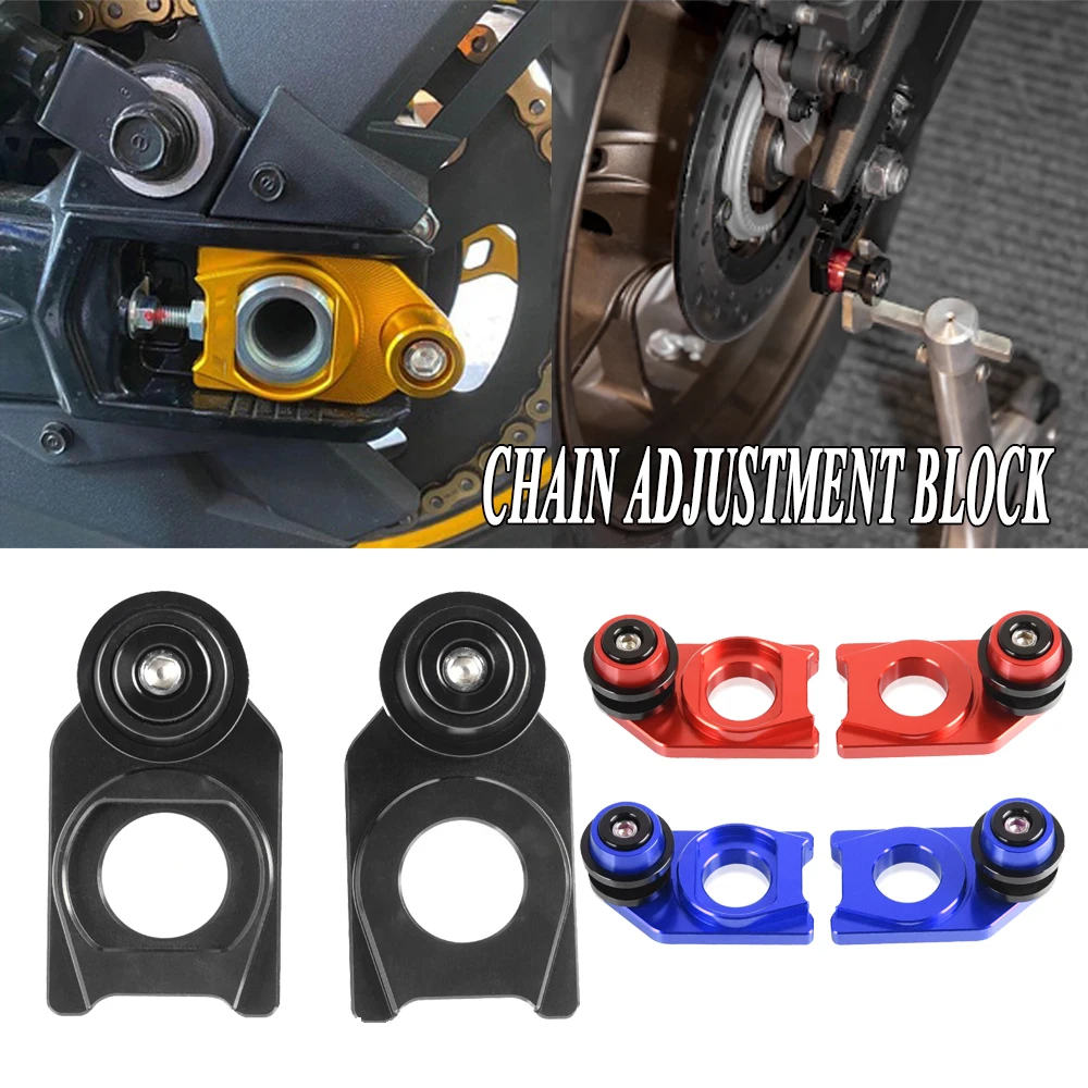 

New Motorcycle Chain Adjustment For SYM MAXSYM TL 500 TL500 Block Frame swingarm Spools sliders Rear Wheel Axle Stand Hook Set