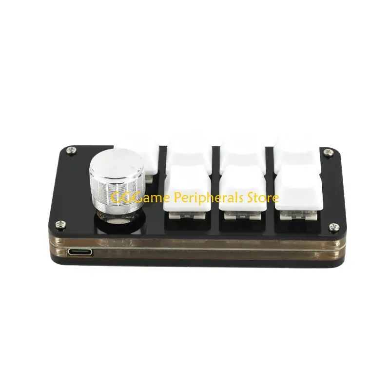 U55B 7 1 Knob Gaming Keypad Customizable Programmable Copy Pastes Small Keyboard