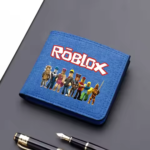 New Roblox Wallet Cartoon Game Character Printed Coin Purse