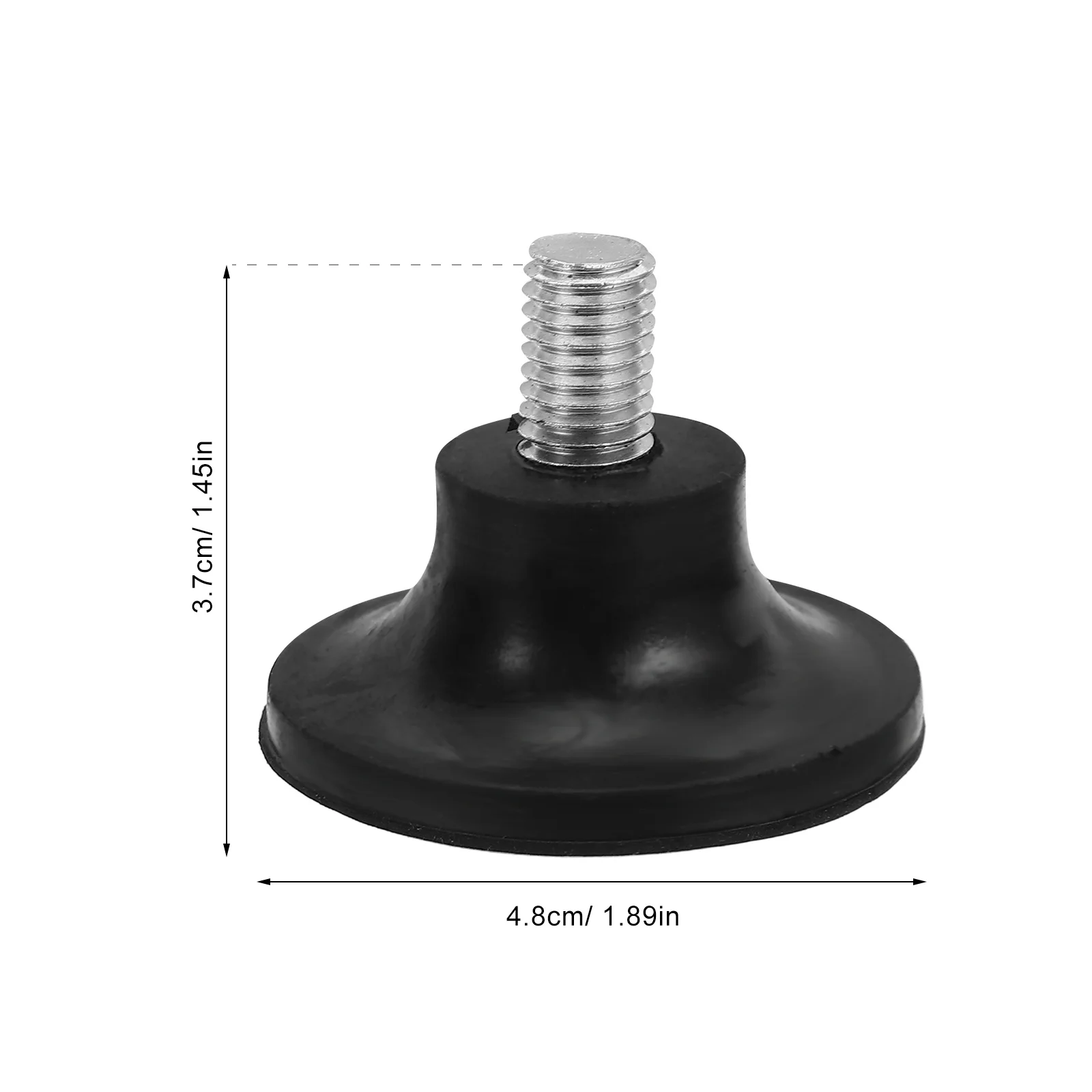 12Pcs Furniture Rubber Levelers M10 Threaded Screw Adjustable Desk Table Chair Sofa Cabinet Stool Legs Shock Absorbing