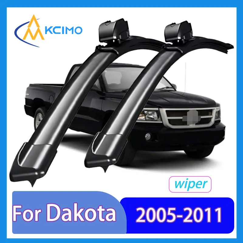 

For Dodge Dakota 2005-2011 Ram Dakota (2011) Front Windshield Wiper Blades 2pcs Slient Rain Windscreen Window Accessories