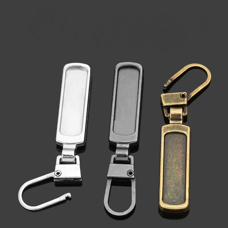 5 sztuk odpinany metalowy zamek błyskawiczny ściągacze na suwak suwaki głowy zamki zestawy naprawcze Zipper Pull Tab DIY torby do szycia dół kurtki