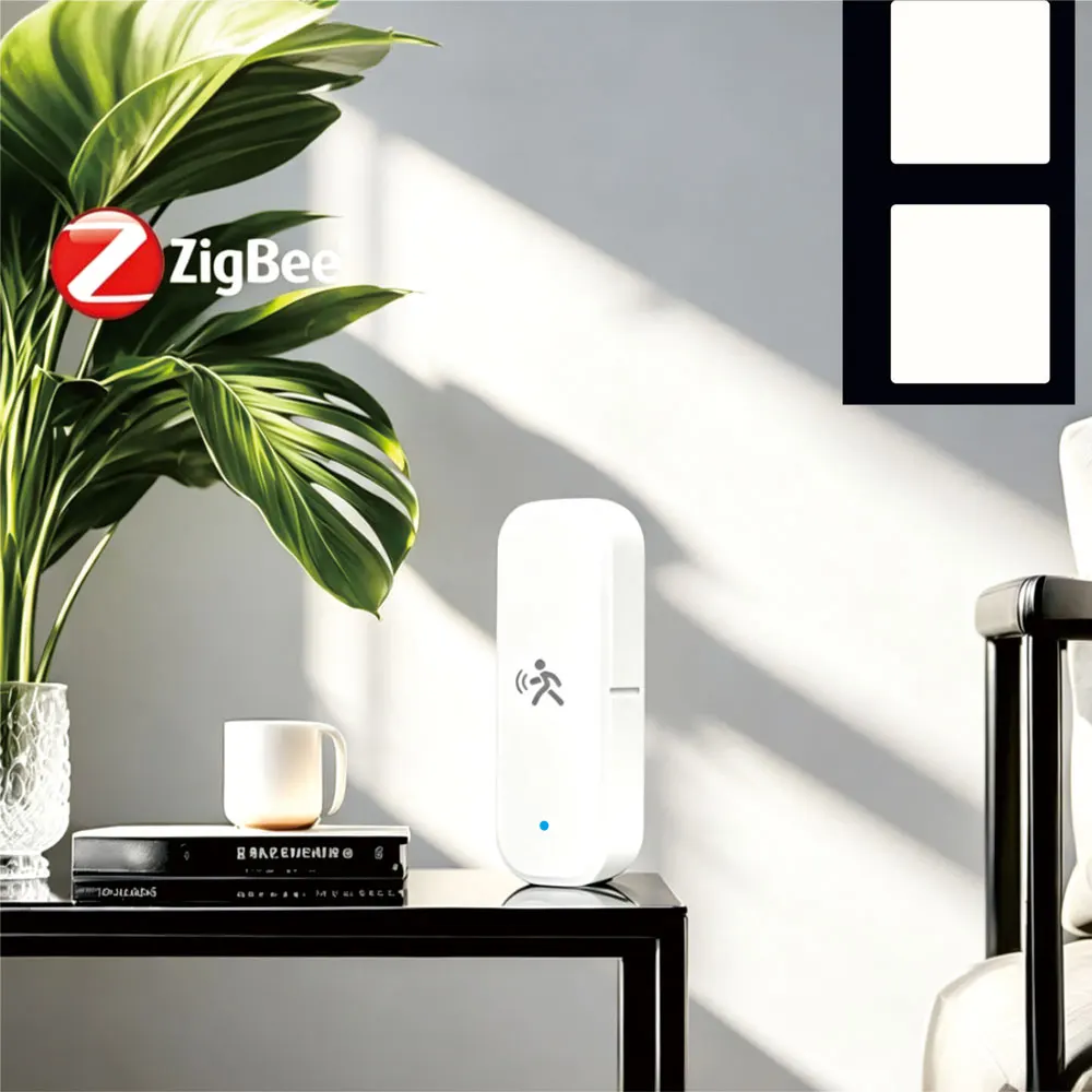 Zigbee 10G MmWave Radar Motion Sensor Smart Human Body Sensor with Illuminance Temperature Humidity Support Zigbee2MQTT