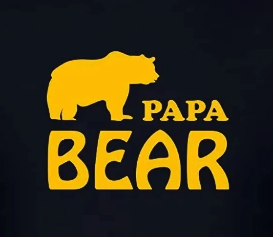 Fashion Papa Bear Original Printed Father's Day Gift T-Shirt 100% Cotton O-Neck Short Sleeve Casual Mens T-shirt Size S-3XL