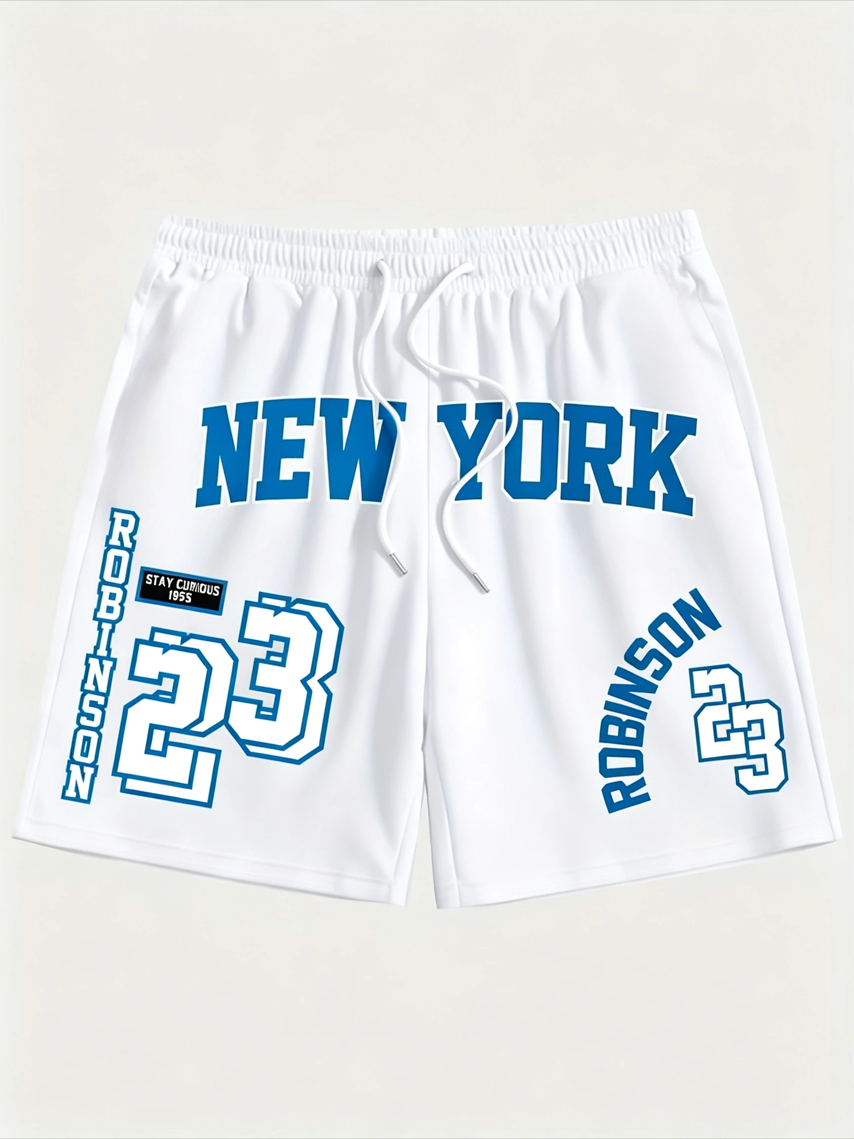 New York NO.23 Print Basketball Shorts Quick Dry Training Shorts Pants Suitable Daily Wear Training Y2K Trend Thin Shorts Moto
