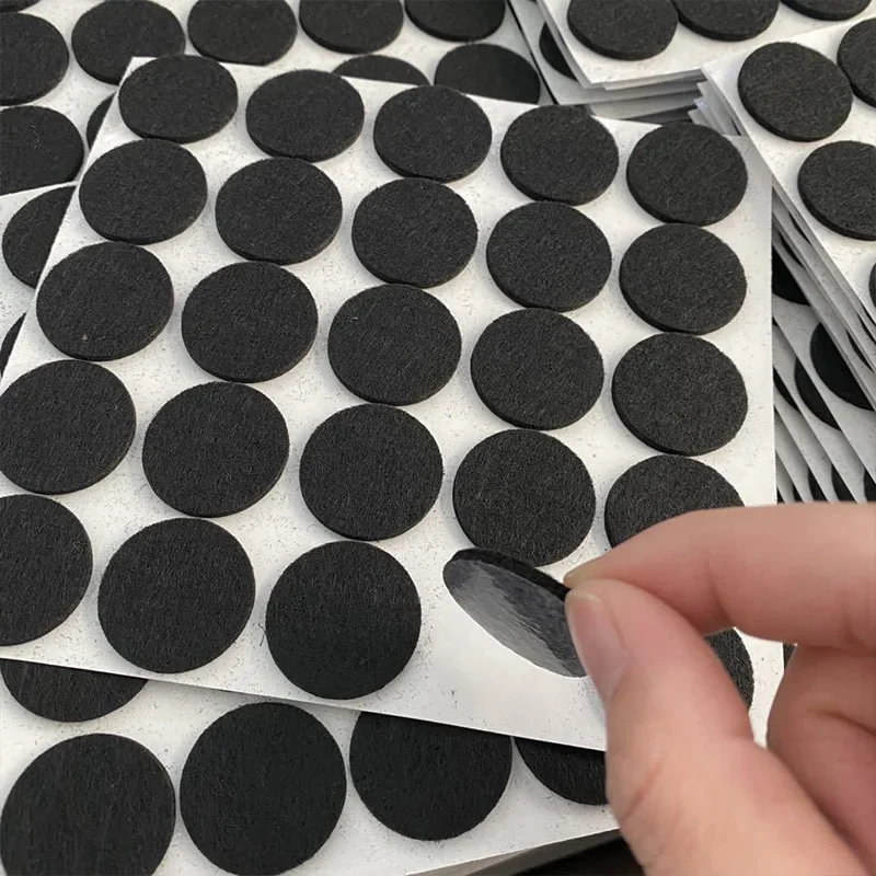 Thicken Felt Chair Legs Pads Self Adhesive Floor Protector Mat Furniture Pads Round Square Desk Chair Sofa Legs Anti-Slip Covers