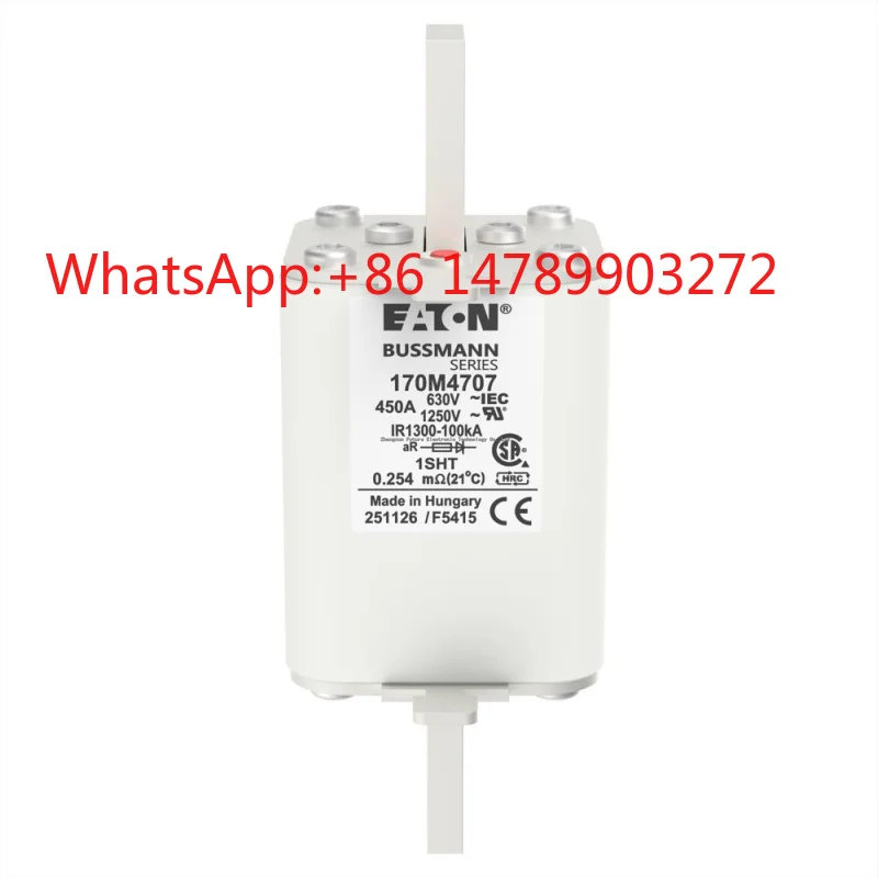 Semiconductor 690V high speed square fuse tube 1250A energy storage equipment overcurrent protector