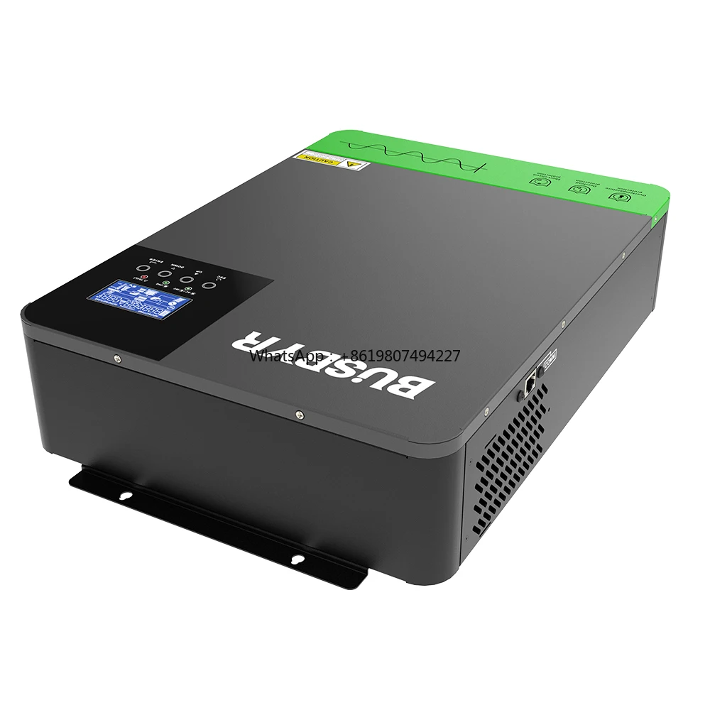 Busbyr Factory 2.2KW 2.2KVA MPPT 80A 450VDC PV Input 220VAC 12V 24V 2200W Off-Grid Solar Inverter