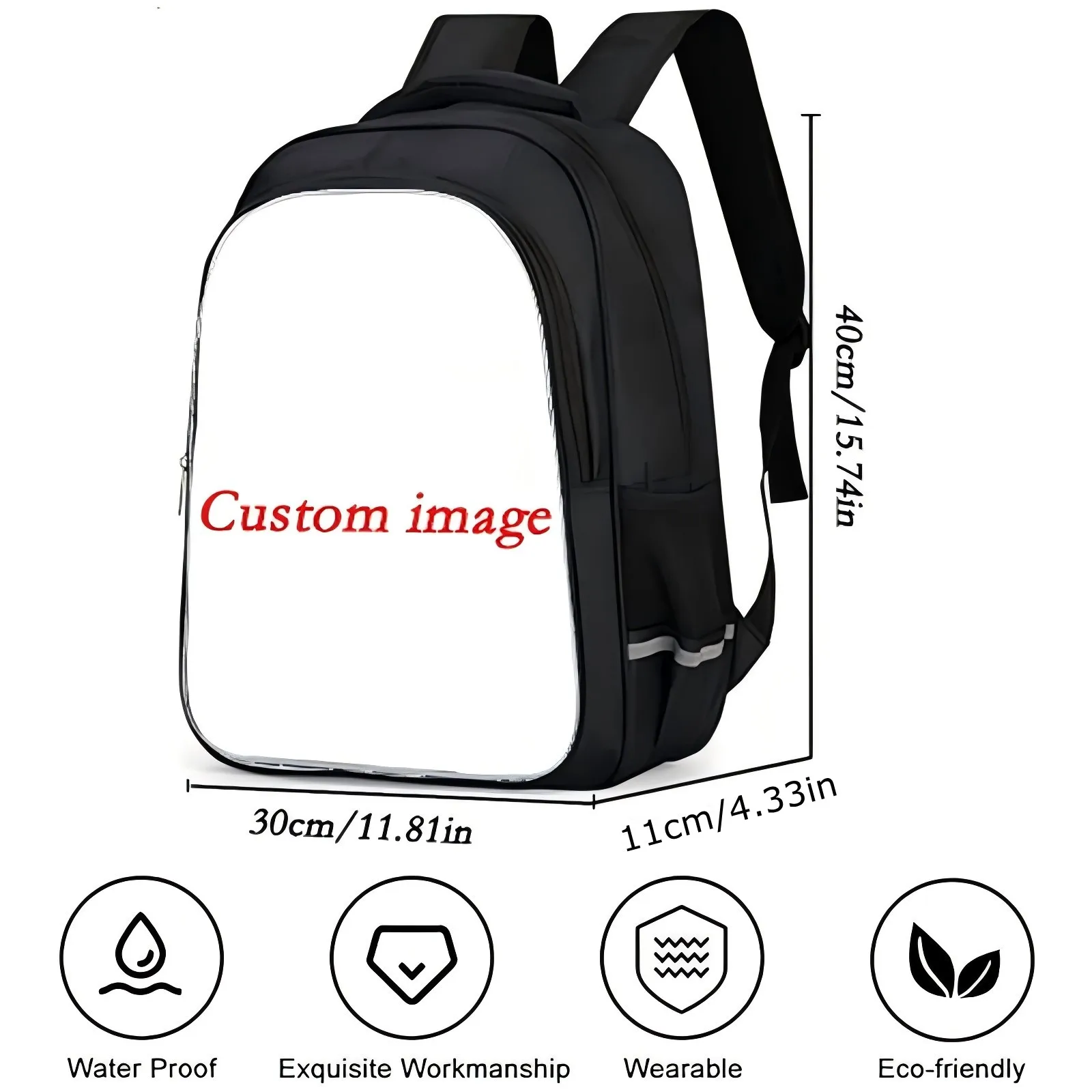 Cute Cartoon Sprunki Backpack Kids Back to School Bags Casual Student Daypack,Boy Girl Lightweight Laptop Computer Bag