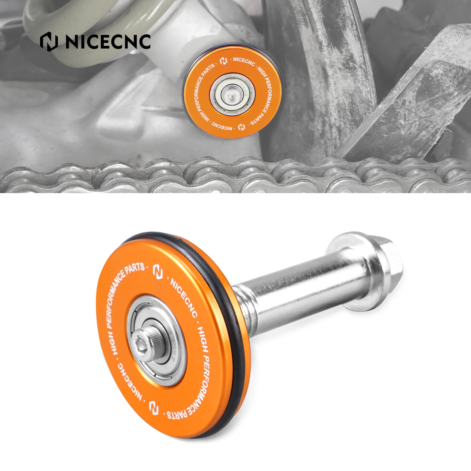 NICECNC For KTM 2017-2022 EXC 300 TPI EXC 250 XCW 250 300 EXCF 350 EXC 450 EXC-F 500 XCF-W Six Days PDS Swingarm Saver Protector