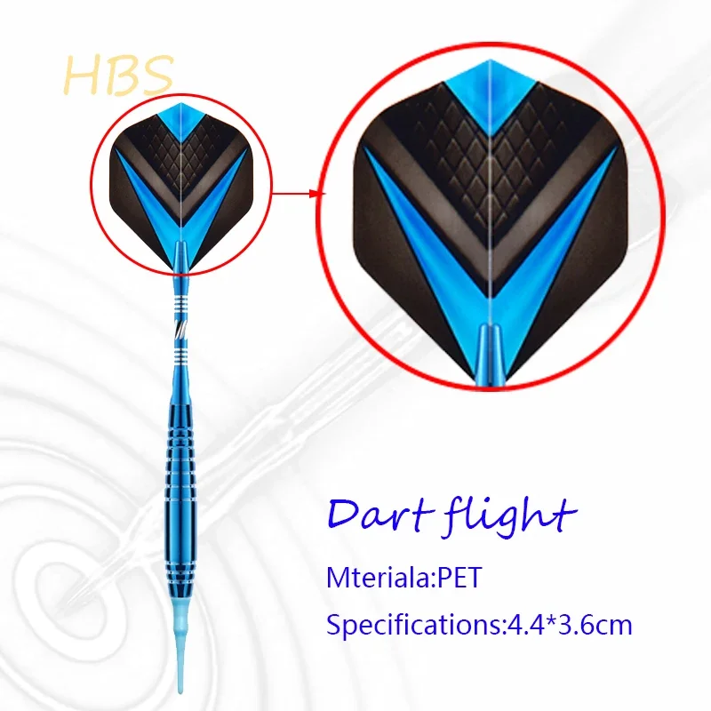 HBS19g Brass Darts Professional Safety Darts Blue Series with Beautiful Storage Box Electronic Indoor Darts Board Game 3 / Set