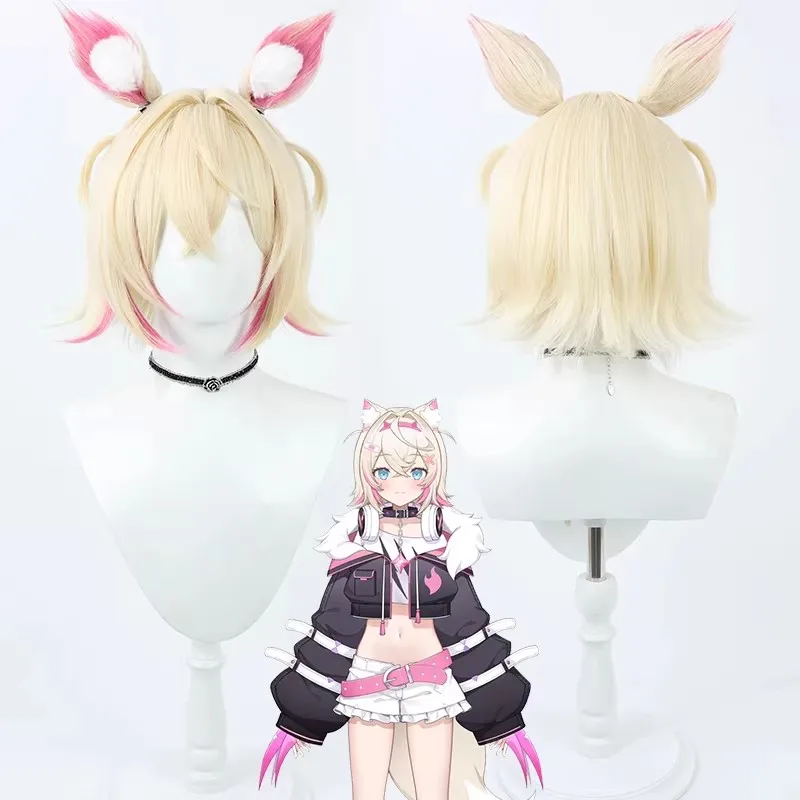 Mococo Abyssgard Cosplay Costume Headwear Vtuber Headset Claw Halloween Christmas Fancy Party Costumes Accessories Wig Shoe view 3