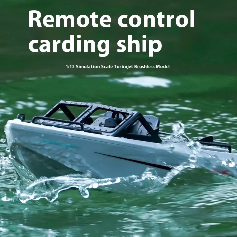 New 2.4g Rc Speedboat Long Endurance Simulation Brushless High-Speed Electric Boat Model Remote Control Water Amusement Toy Gift