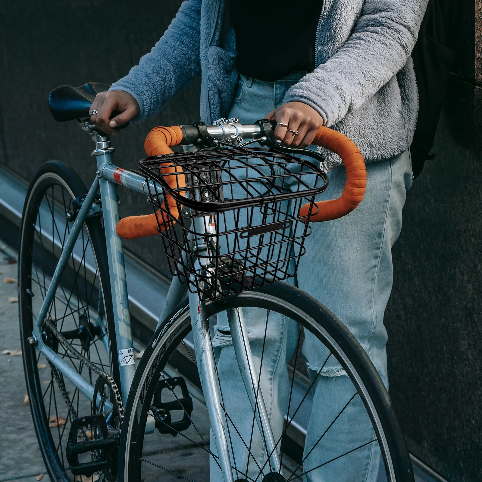

Stainless Steel Bike Basket Large Capacity Storage Rack For Bicycle Electric Vehicle Practical Accessory Multipurpose Container