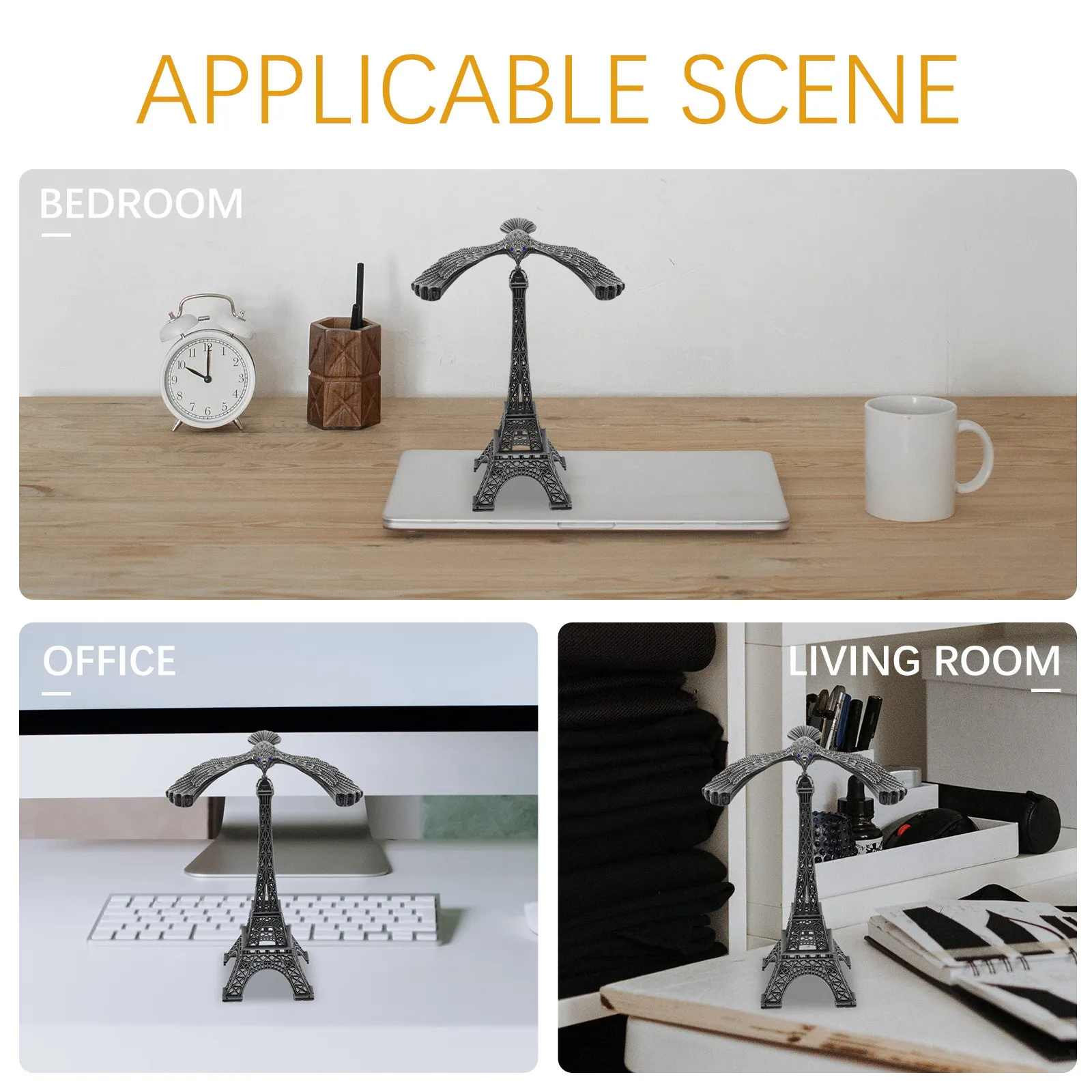 1Set Balance Bird Alloy Desktop Ornament Balancing Tabletop Decor Home Office Adornment Eagle Sculpture