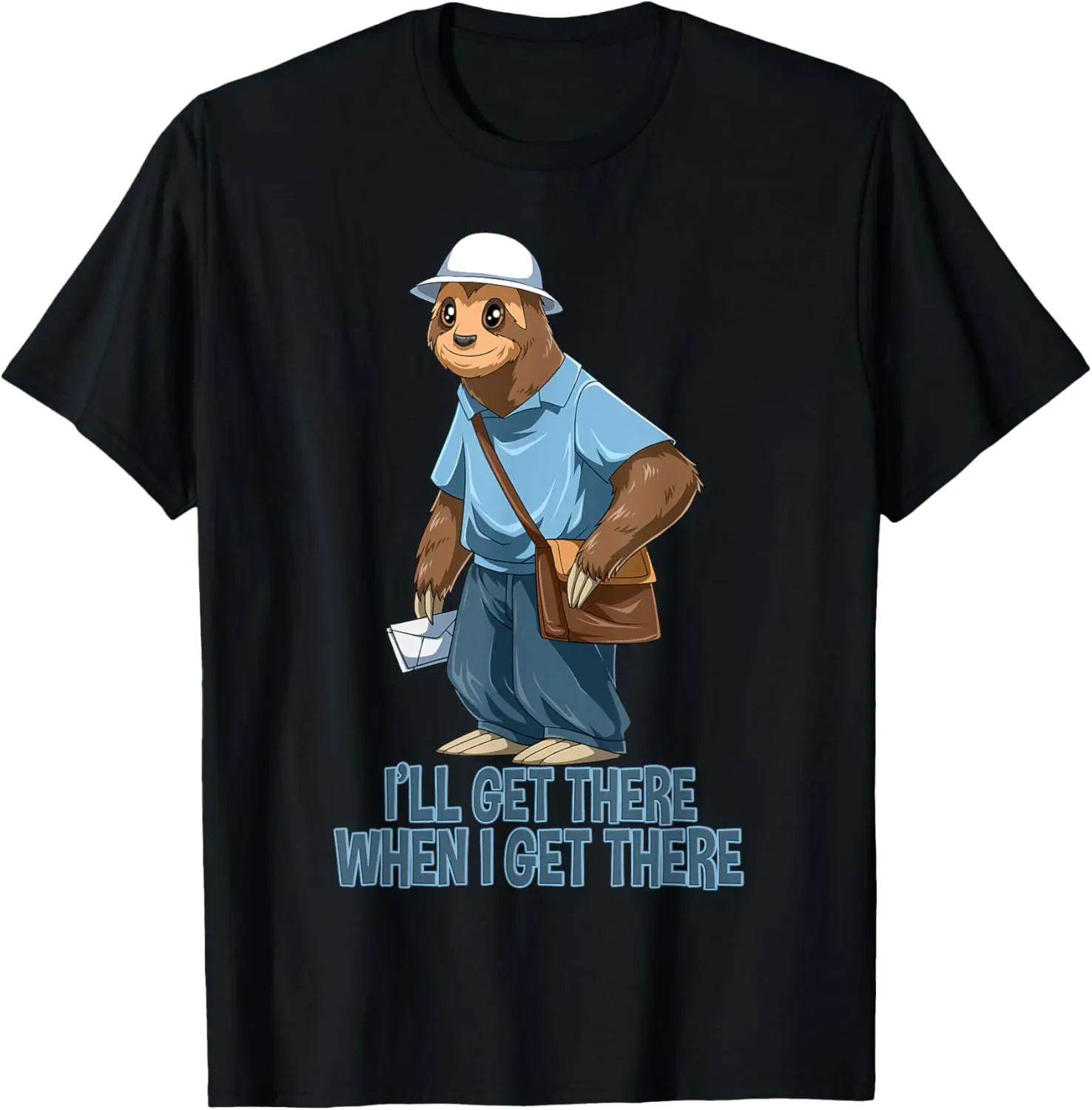 Sloth Mailman - Camiseta engraçada e rude para presente de trabalhador postal