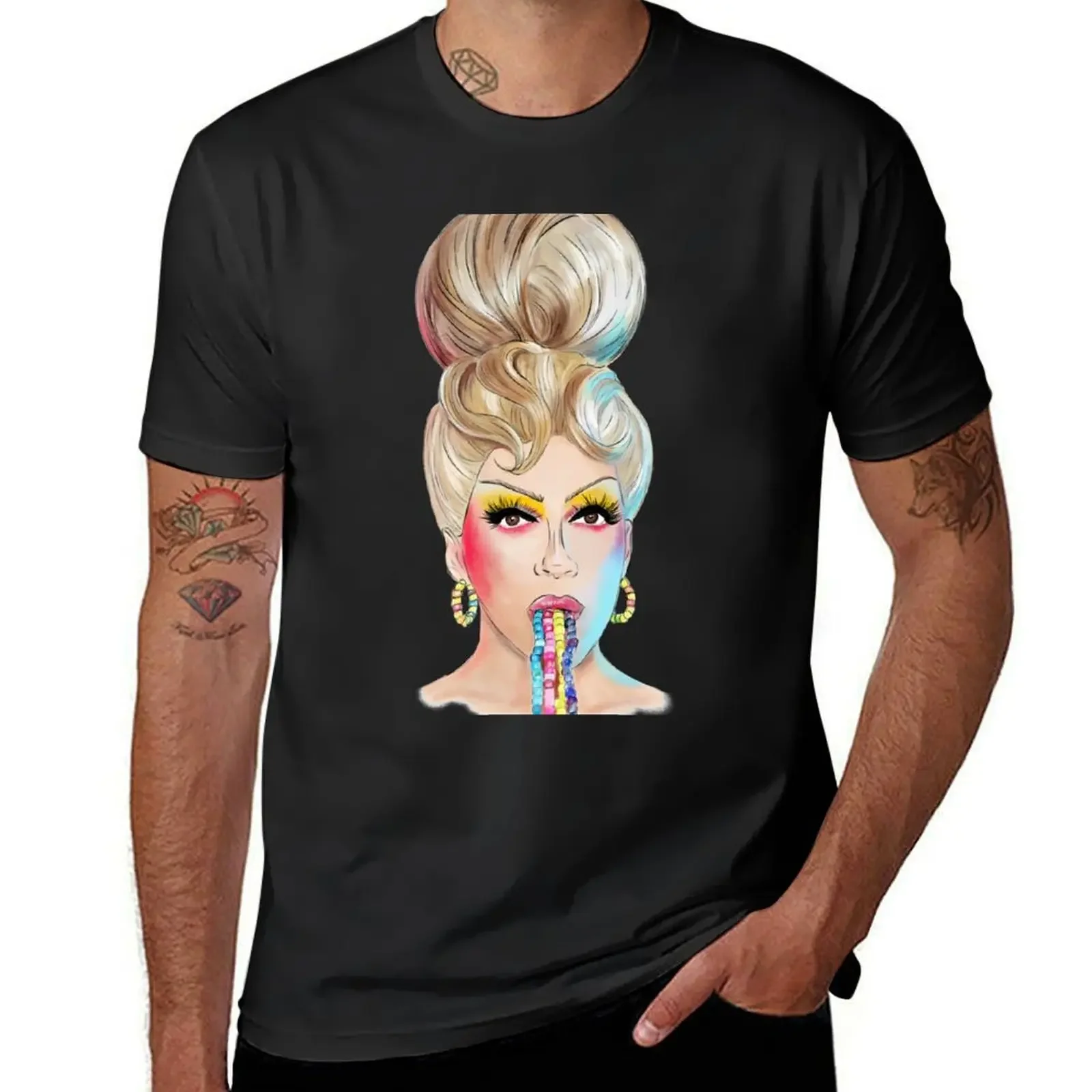 

Rosé - Beads Look - Drag Race T-Shirt vintage anime shirt anime figures summer 2025 cute clothes fruit of the loom mens t shirts