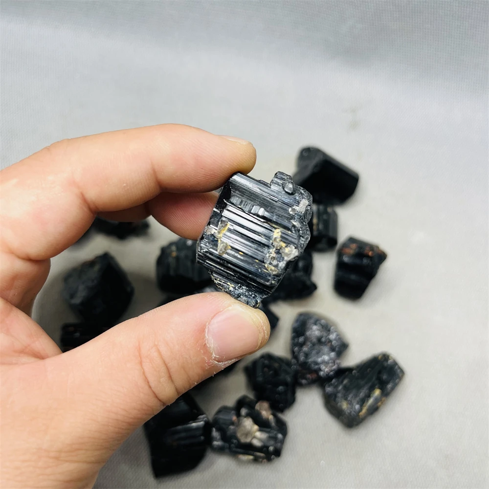 Super Gem Black Tourmaline Mineral Specimen Natural Crystal Clusters Super Energy Cosmic Chakra Sorcery Altar Stone Healing