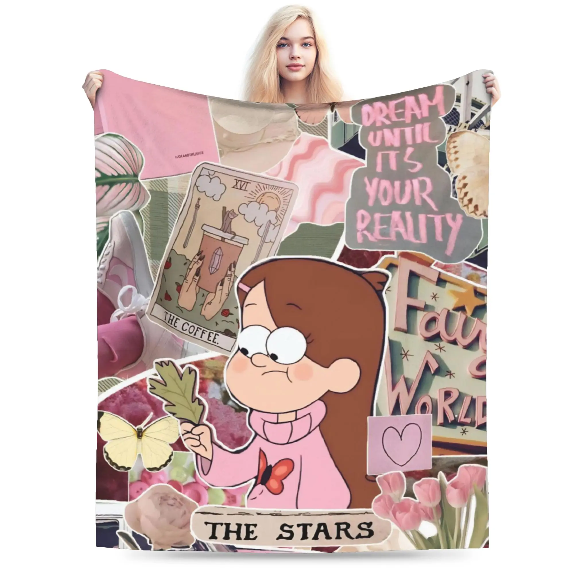 Super Soft G-Gravity Falls Throw Blanket Premium Fleece Flannel Lightweight  Bed Blanket Cozy Warm Blankets All Season Use