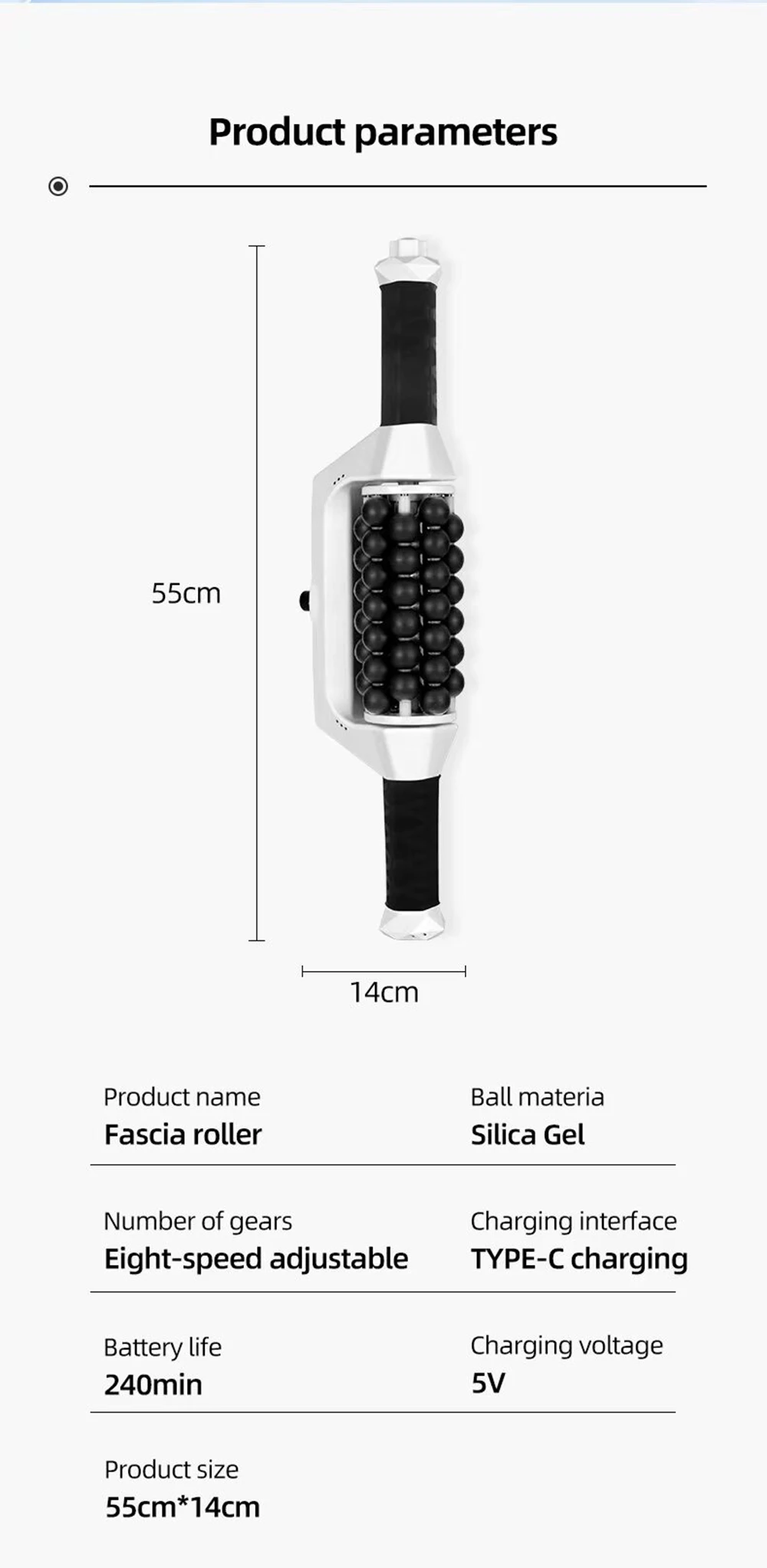 Wiederaufladbarer Roller zur Muskelentspannung Hochfrequenz-Rollmassage Anti-Cellulite Körperformung Schlankheitsmaschine – Detail 16