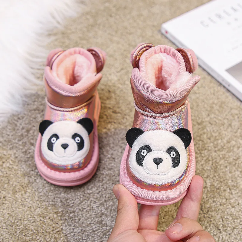 Baby Snow Boot Winter Girl Plush Thickened Baby Shoe Boy Illuminated Shoe Soft Sole Big Cotton Shoe Botas Para Niña Угги Детские