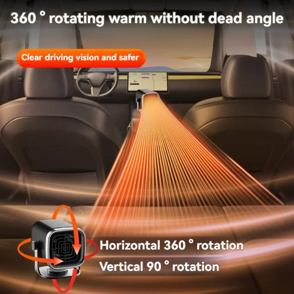 

2025 Новый портативный автомобильный обогреватель для автомобилей 12 В/24 В, быстронагревающаяся функция защиты от запотевания и размораживания лобового стекла-автоматическое управление климатическим управлением