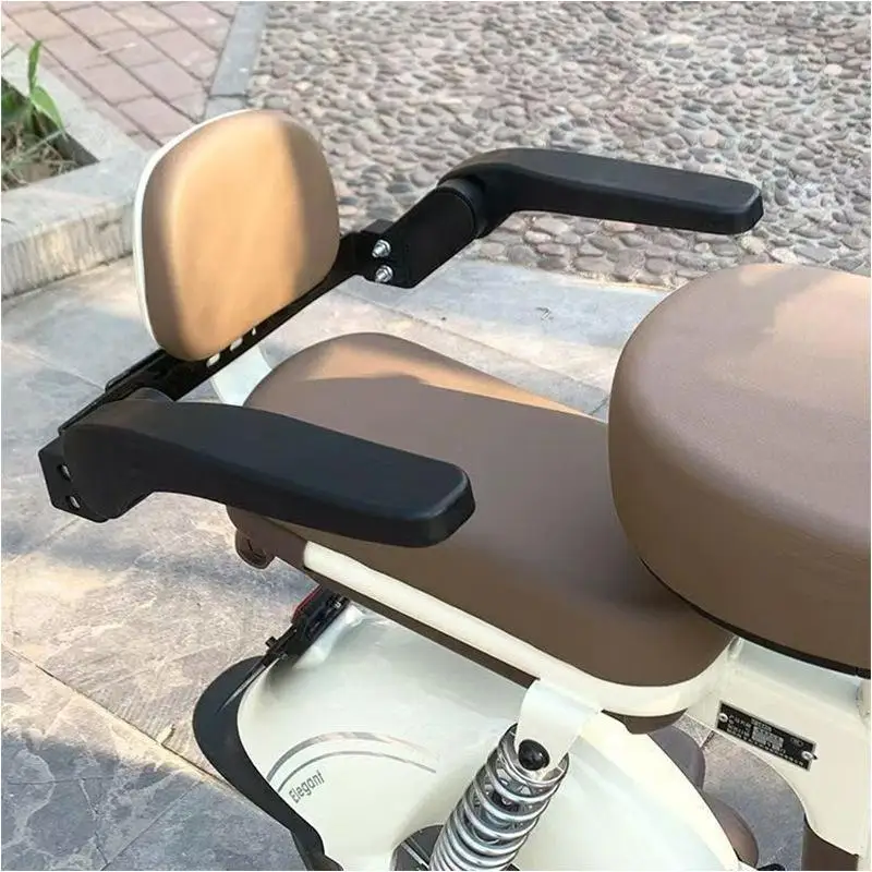Motorcycle Kids Rear Seat Armrest 1 Set Universal Safety Foldable Child Comfort Support for Secure Rides