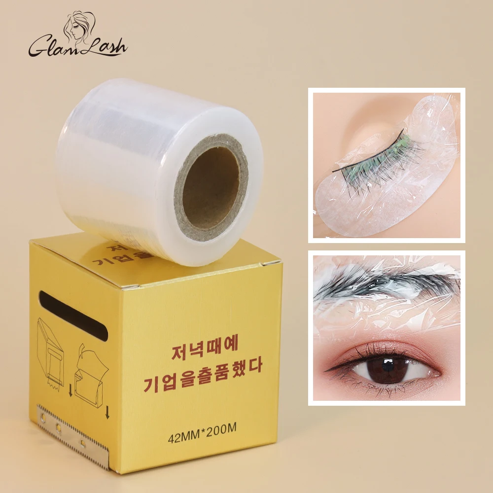 GLAMLASH Eyelash Remover Clear Plastic Wrap Eye Preservative Film Professional False Eyelashes Extension Permanent Makeup Tool