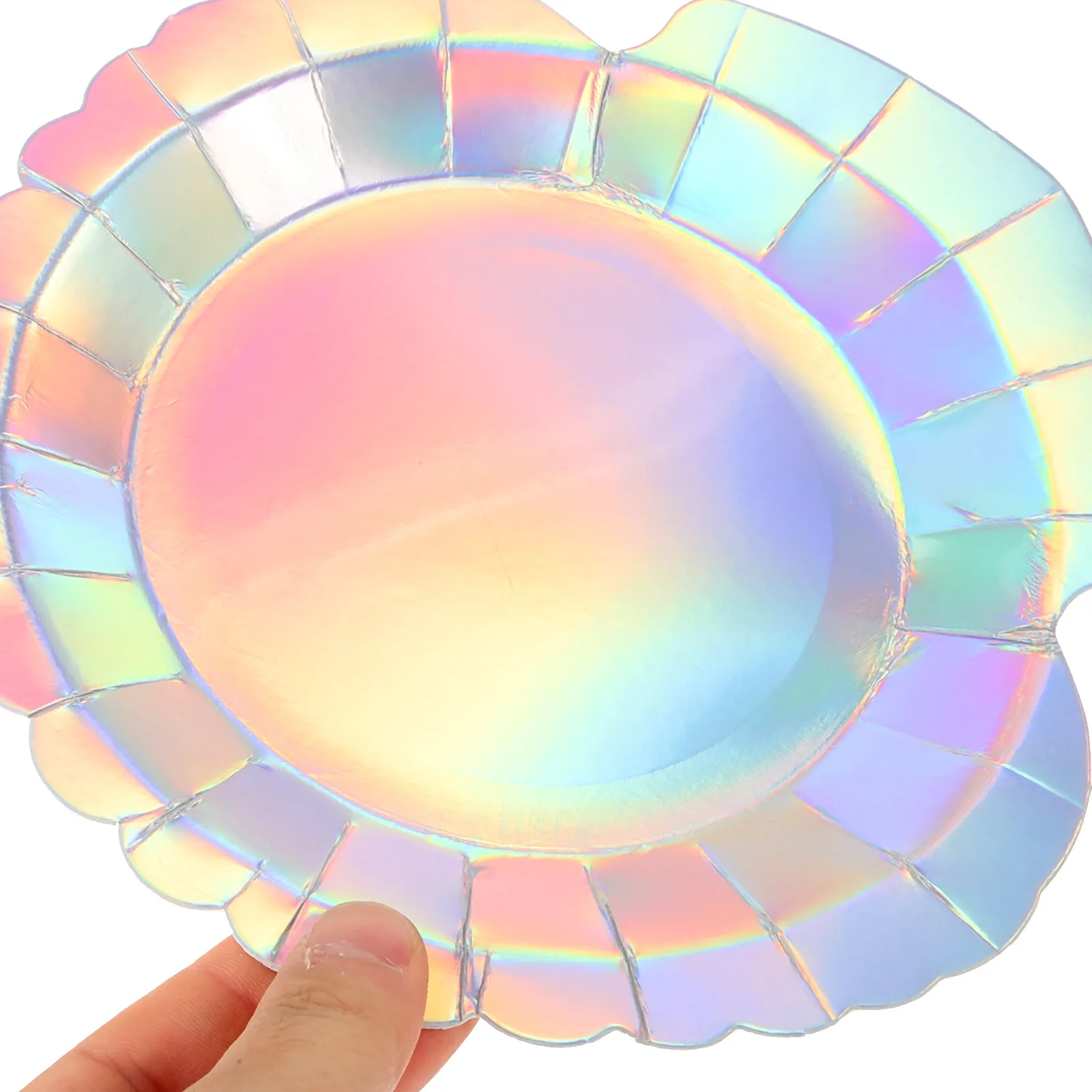 

24 Pcs Mermaid Seashell Paper Plates Disposable Party Tableware Safe Dish Food Serving Birthday Wedding Holiday Supplies