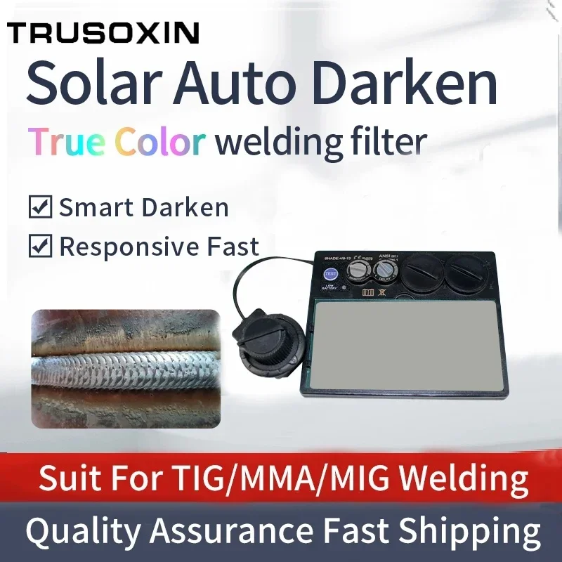 

True Color Auto Darkening Welding Helmet with Grind Filter and Eye Protection for Welding Machines