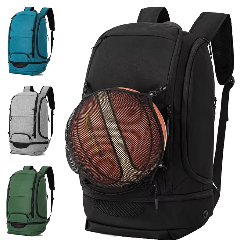 

Soccer Basketball Backpack with Shoes Pack Football Volleyball Bag forTeenagers Adults Large Capacity Laptop Travel Schoolbag