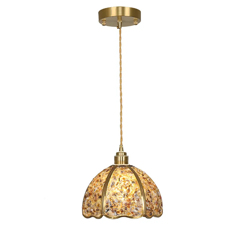 

Creative Internet celebrity restaurant chandelier, living room master bedroom ceiling lamp modern simple all copper lamp