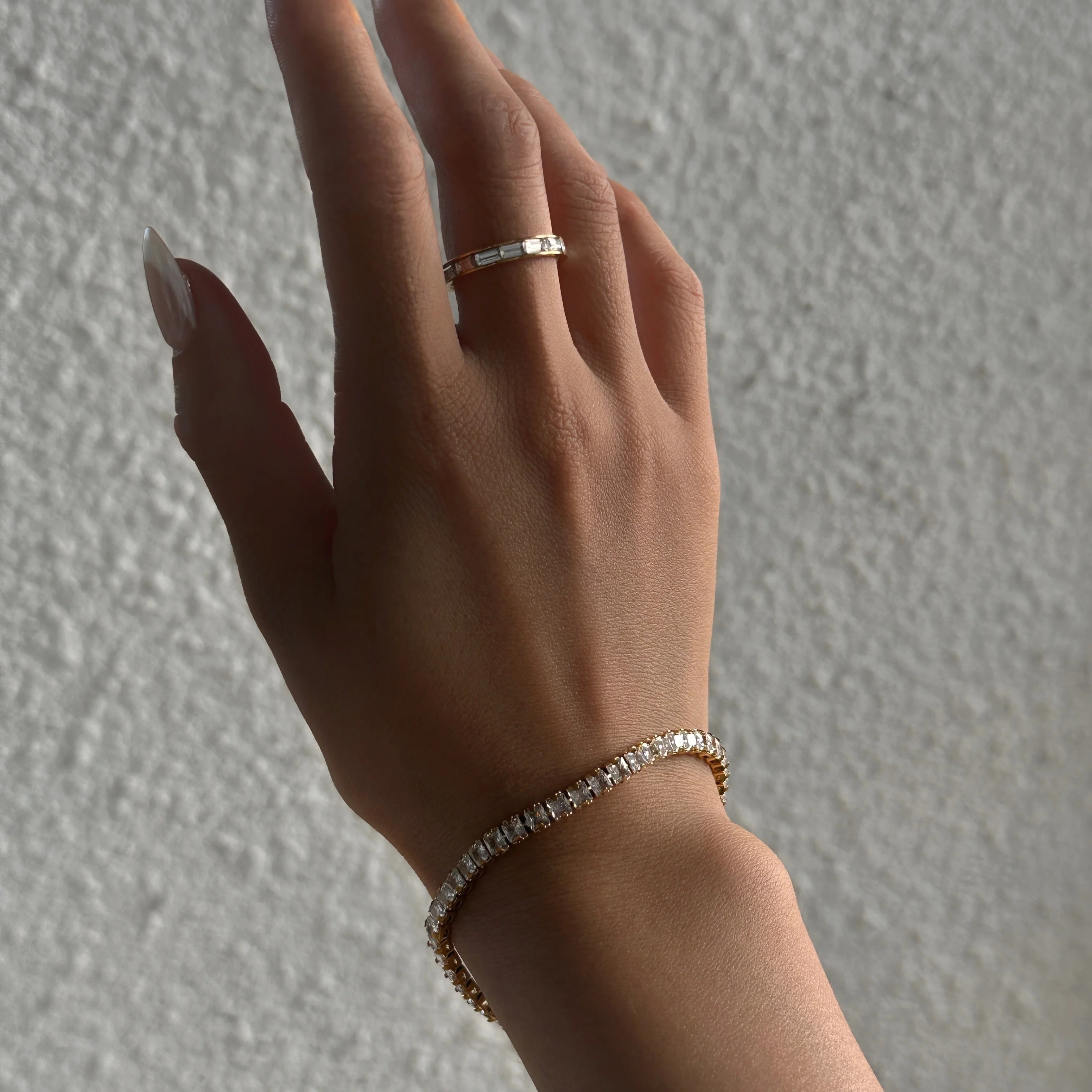 DASEIN 2025 New Super Shine 5a Zircon Tennis Chain Bracelet Ins 18k Gold Plated Stainless Steel Jewelry Gifts High Quality