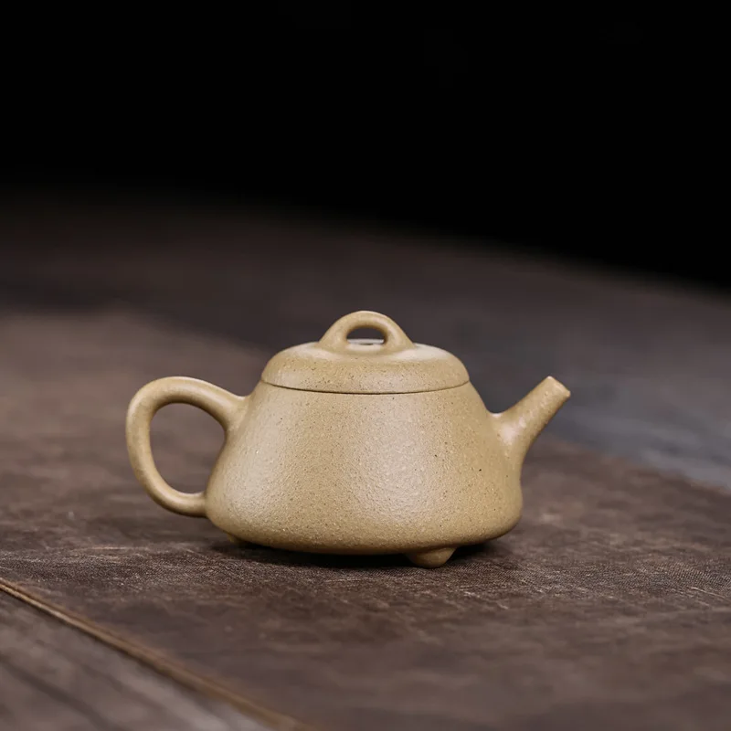 160cc Chinese Yixing Zisha Green Clay LvNi Handmade Teapot Eggshell Tea Pot Huang Shaotian Teapot