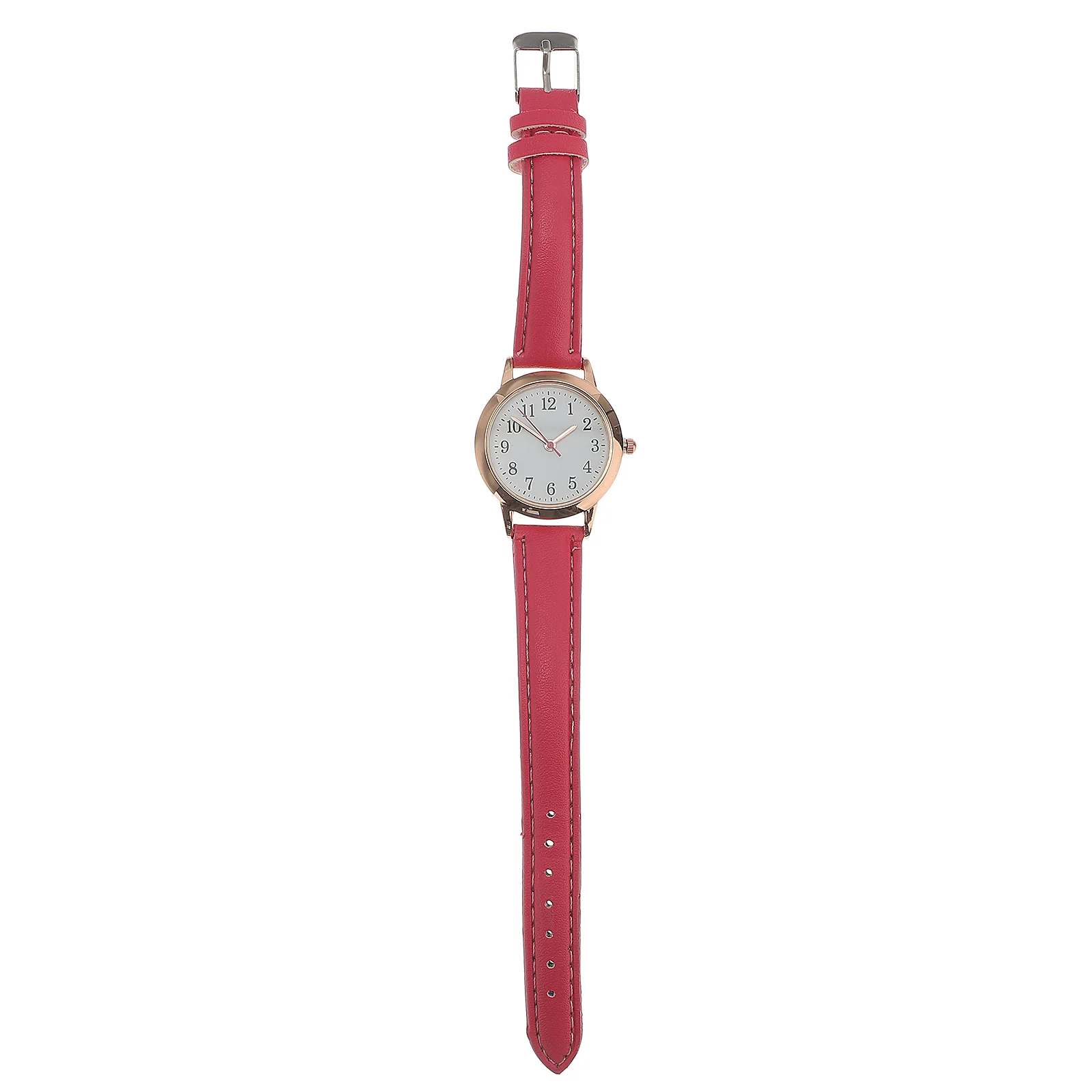 Smartwatch Fashionable Women's Watches Number Casual Wrist Red Waterproof Fitness