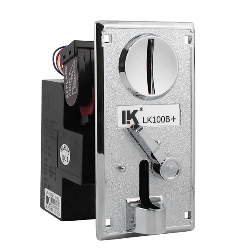 LK100B+ Electronic Coin Acceptor, Alloy Panel Coin Selector Validator, Replacement Part for Arcade Game Vending Machine