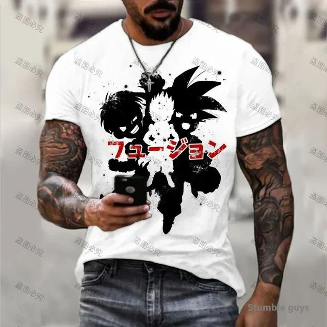 2026 Summer Unisex Best Seller Anime Dragon Ball T-shirt Goku Kakarot Vegeta Super Saiyan Oversized
