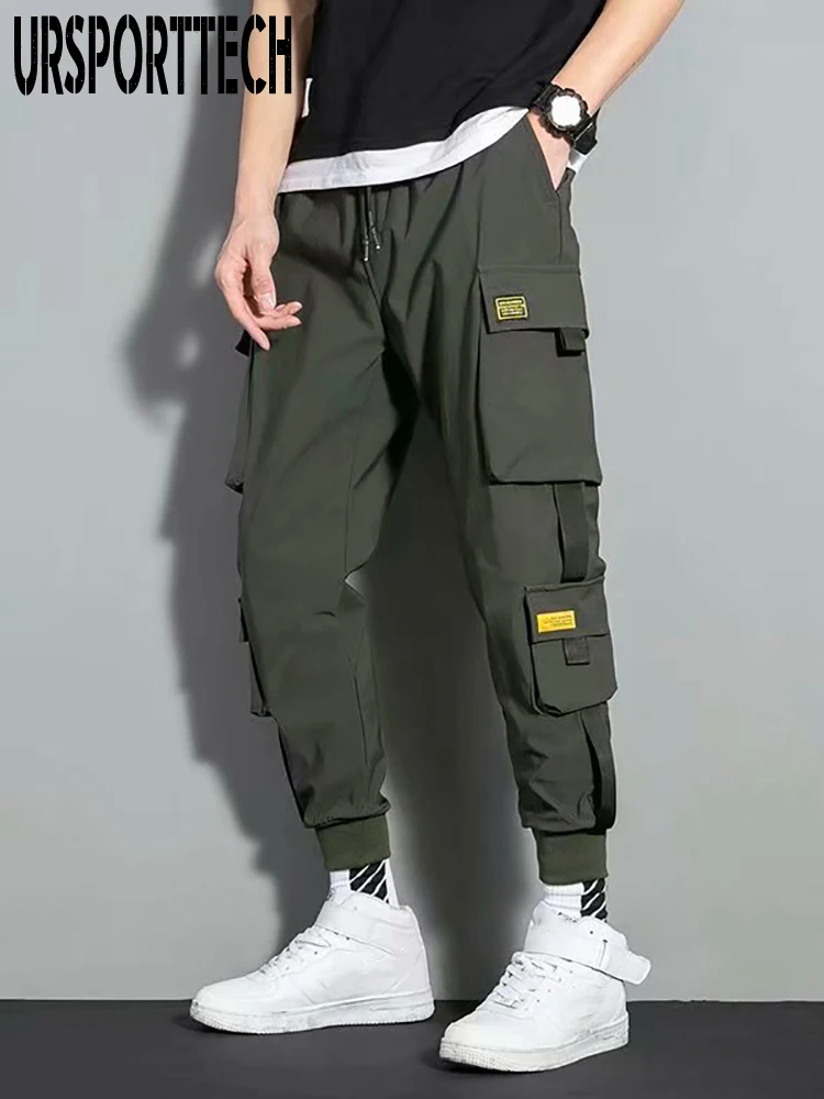 

Cargo Men Pants Plue Size Trousers Hip Hop Joggers Pants Men Casual Techwear Streetwear Men Trousers Sweatpants Oversized