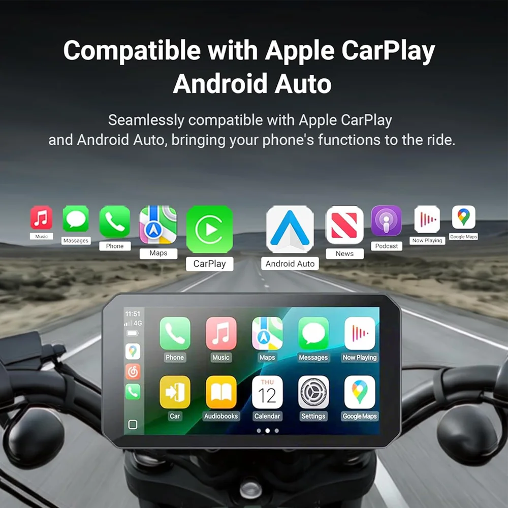 Aoocci C9 ProMAX Motorcycle Carplay，5.99