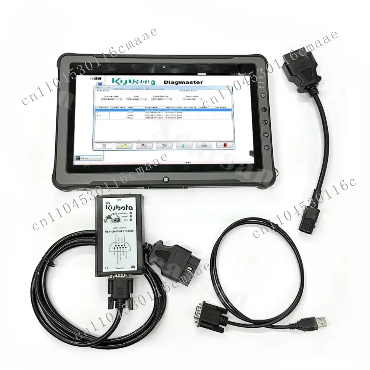 tablet is suitable for Kubota Diagmaster diagnostic tool, Kubota diagnostic kit, with Python software, agricultural machinery