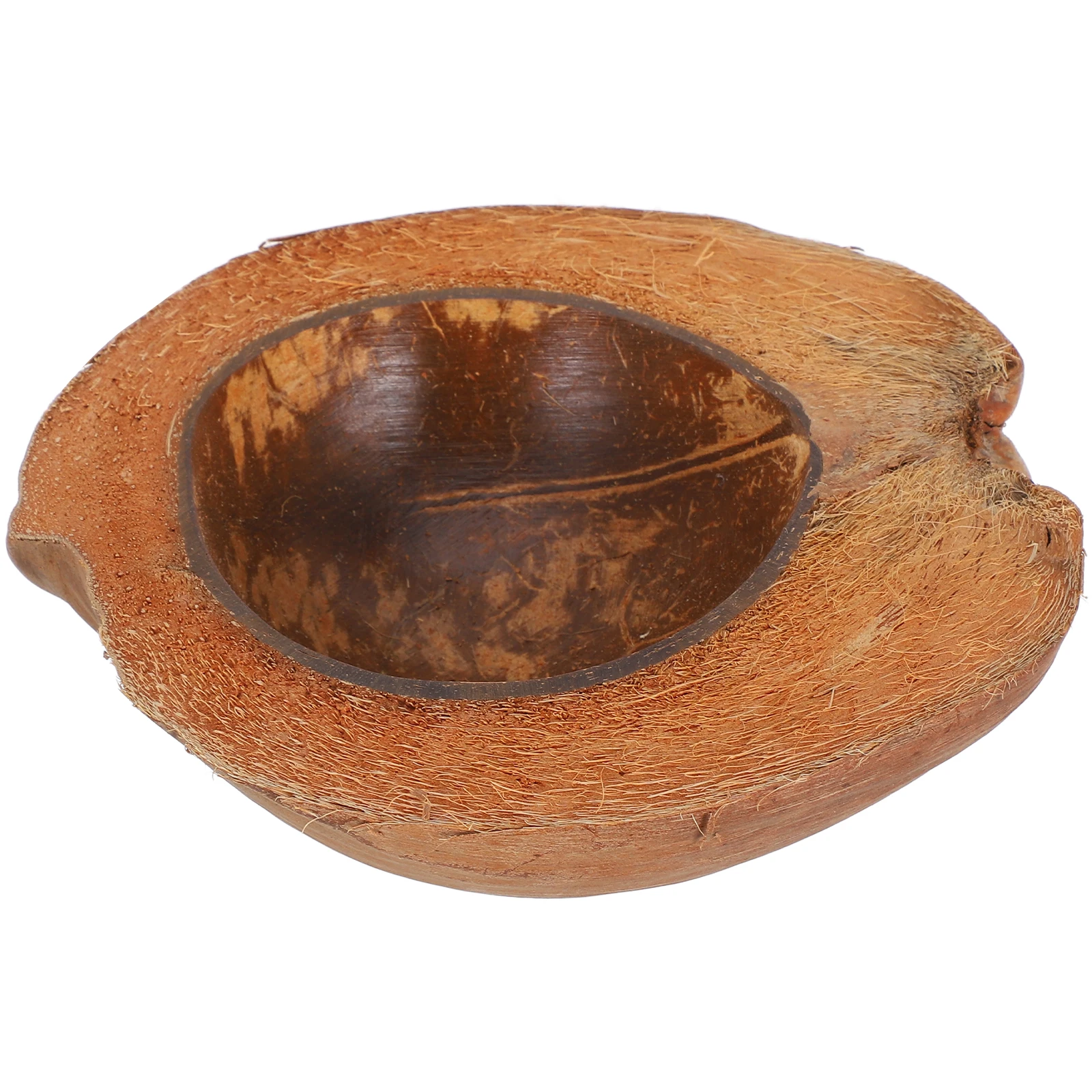 

Natural Coconuts Shell Bowl Multi-Purpose Food Serving Dish for Salad Fruit Dessert Cake Storage Chic Decorative Bowl for Home